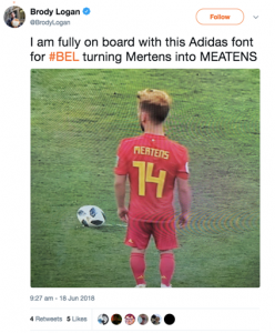 adidas 2018 world cup font
