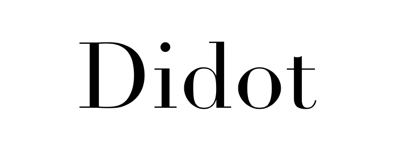 hairline serif in Didot