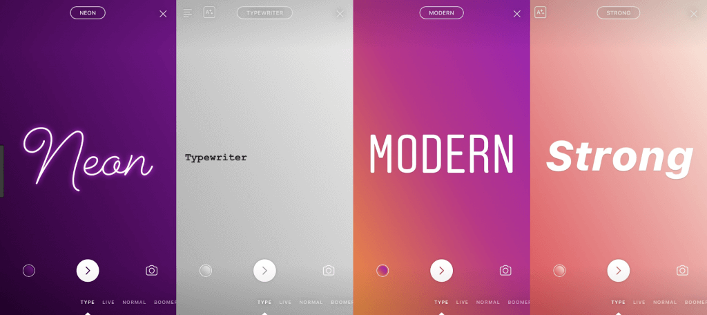 Instagram Story Fonts