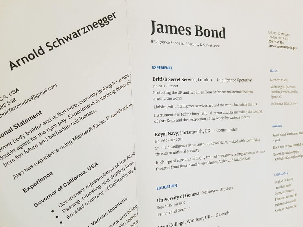 The Right Fonts For CVs, Cover Letters, and Resumes  