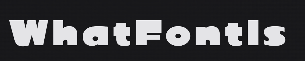WhatFontIs wordmark set in the Eska typeface